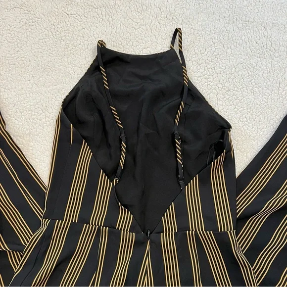 Dynamite  High Neck Low Back Stripped Jumpsuit - Picture 8 of 10